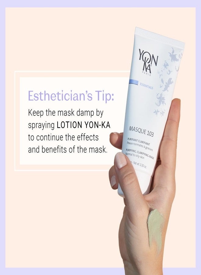 Yonka Masque 103 | Clay Face Mask | Clarify Skin and Tighten Pores with Botanical Extracts and Triple Clay Blend | Oily and Acne Prone Skin | Paraben-Free | 3.30 oz - Image 3